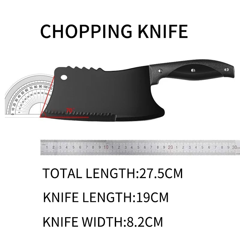 High Hardness Butcher Knife Chopping For Dual Purpose Stainless Steel Bone