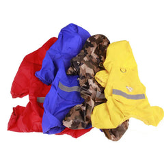 Pet Dog Rain Coat Cat Raincoat Outdoor Rainwear Hood Apparel Jumpsuit Puppy