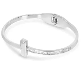 Bamboo Beads Punk Gold Plated Bangle for Women Men Trendy Stainless Steel Metal Bracelets Geometric Round Bead Jewelry Accessory