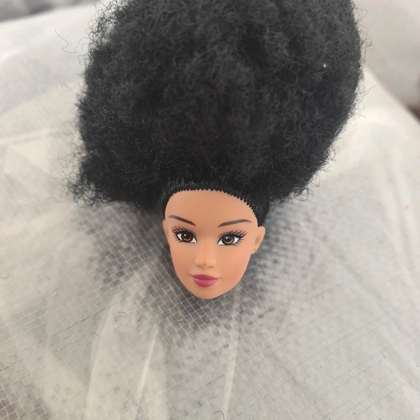 Original Doll Supermodel Star FR Heads DIY Head for 1/6 Doll Accessories Limited Special Curly haired black doll Collection gift