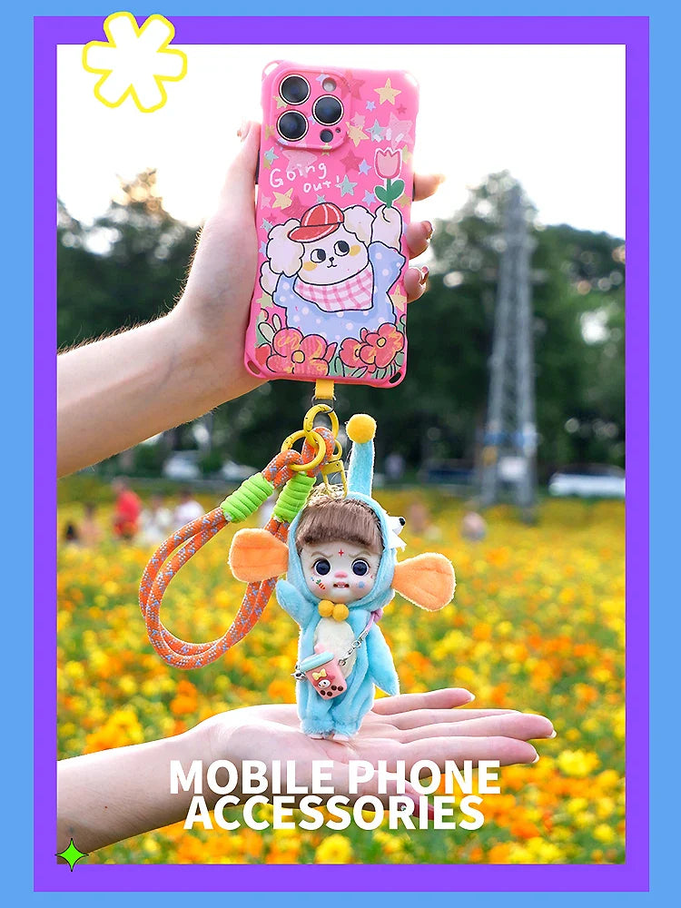 Mini Doll Dolls for girls Labbu doll pocket blyth Boy girl Doll Barbi cry Baby Rainbow Ball jointed doll Mobile phone Decoration