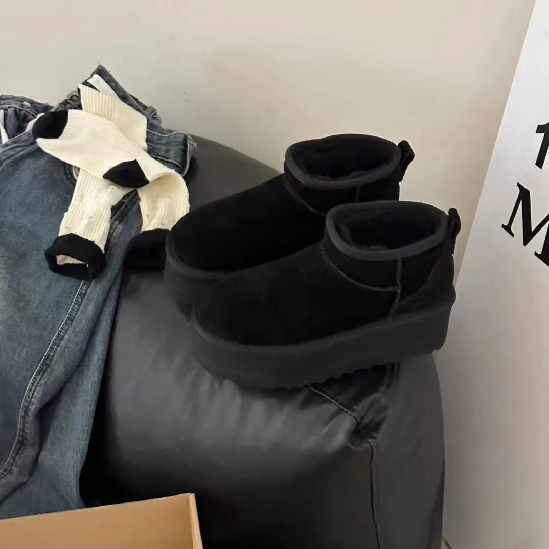 Winter Shoes Fur Snow Ankle Boots Women Men Classic Ultra Mini Luxury Brand