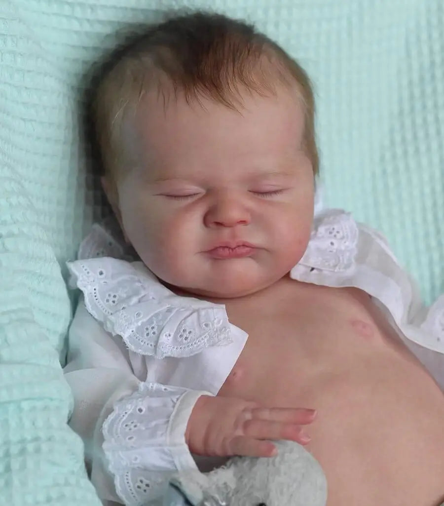 NPK Clearance 19Inch Reborn Doll Kit Max Limited Edition lifelike soft touch Frech Color Kit with cloth body