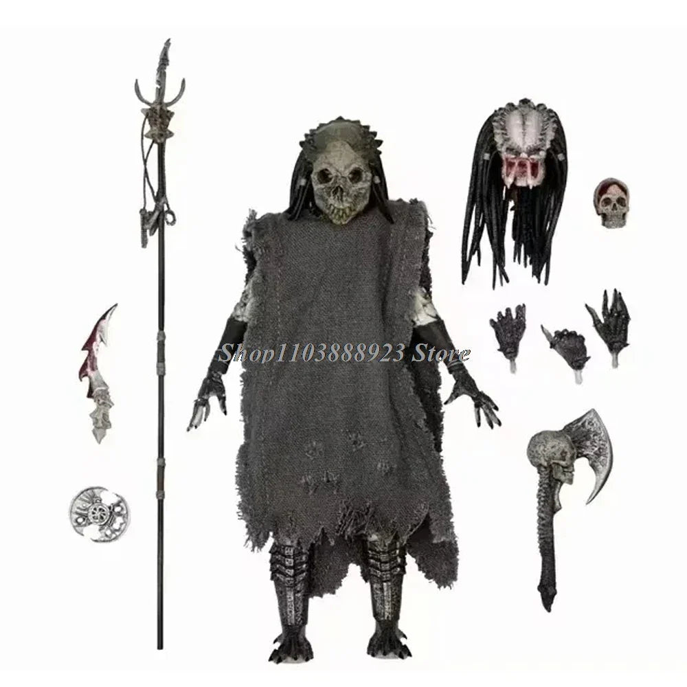 NECA Predator Figrue Ultimate Shaman Elder Armored Lost Warrior Jungle Hunter Snake Vision Predator Alien Figure Model Toy Gifts