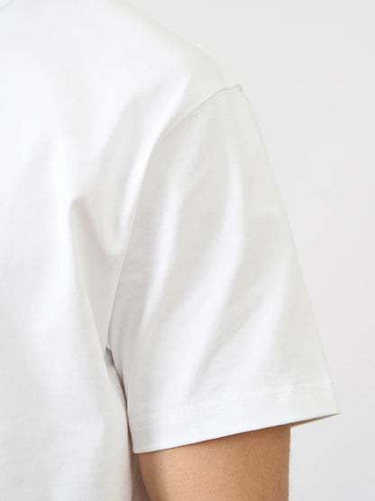 High Quality Pure Cotton Fashion Trend Crew Neck T-shirt Short Sleeve Summer New Versatile Luxury Printed Casual Top Ins