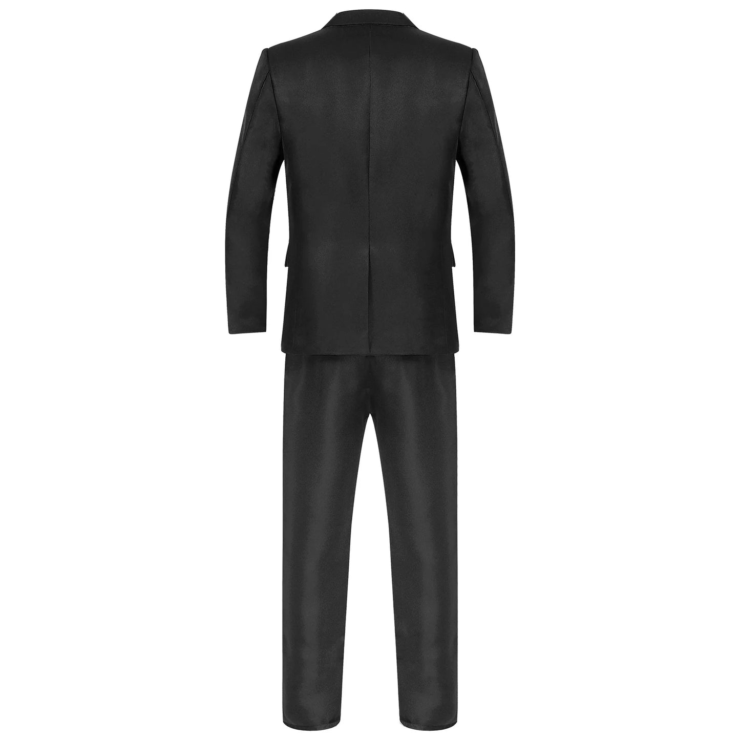 Tuxedo for Mens: Men Gentleman Suit 2Pcs Formal Uniform Long Sleeve Lapel