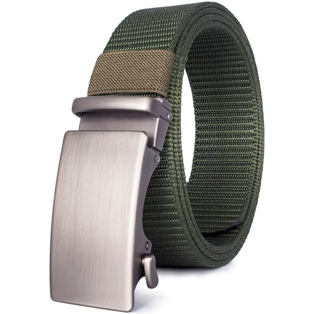 Automatic Buckle Light Comfortable Nylon Military Belt Outdoor Hunting Multifunctional Tactical Canvas Belt High Quality Men Bel