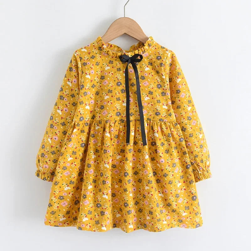 Girls Dress Spring Kids Princess Dress Casual Floral Costumes