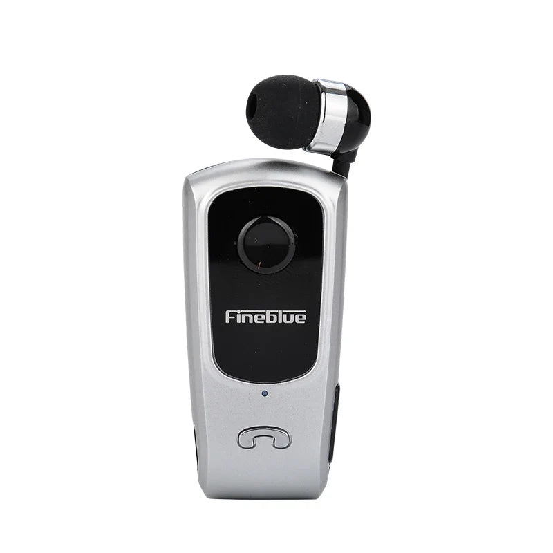 Fineblue F920 Wireless Retractable Portable Mini Bluetooth Headset Calls Remind Vibration Wear Clip Sports Running Earphone