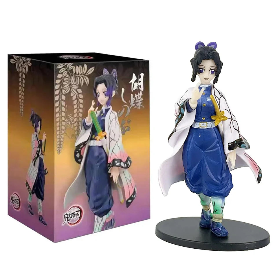 16cm Anime Demon Slayer Kimetsu no Yaiba Figure Kamado Tanjirou Action Figure Agatsuma Zenitsu Nezuko Warrior PVC Doll Model Toy