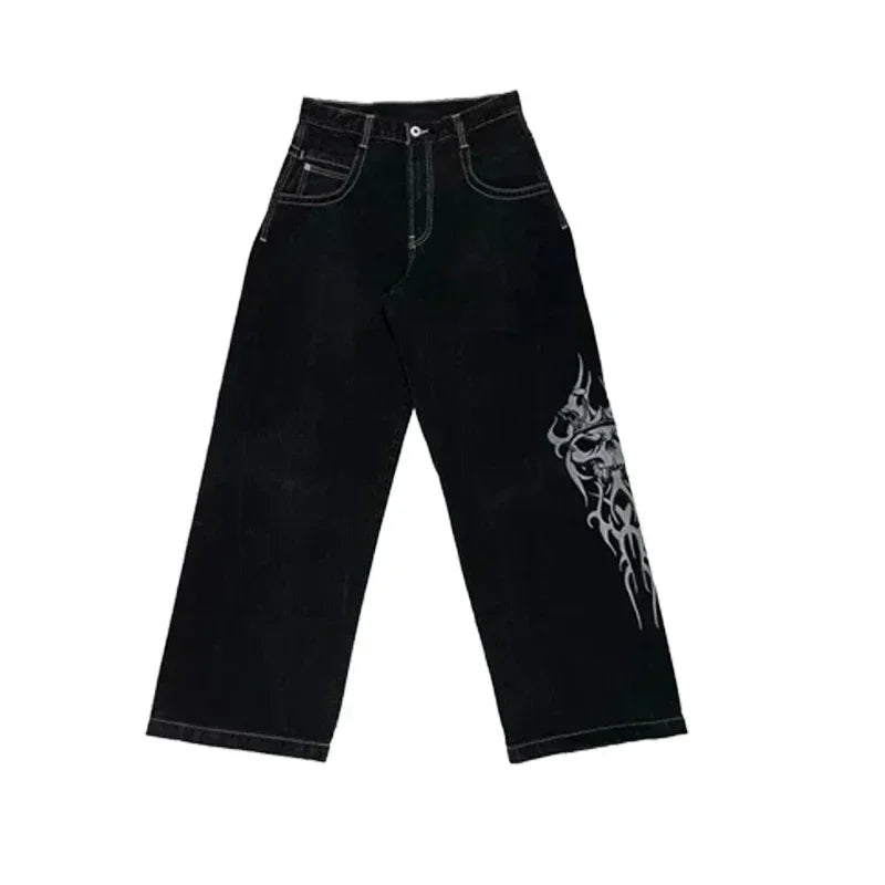 Y2K Jeans: Baggy jeans | Hip Hop Harajuku Streetwear Jeans