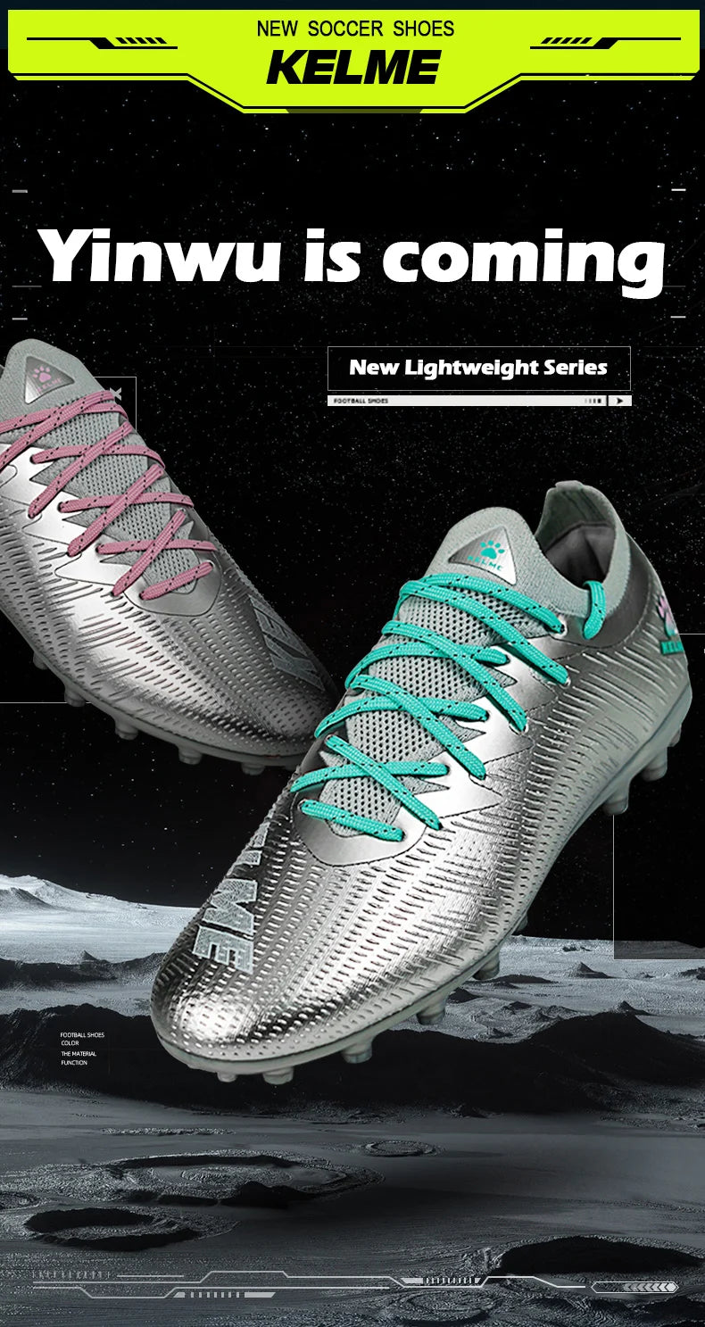 Man MG Soccer Shoes Artificial Grass Slip-Resistant Cushioning Training Football Shoes
