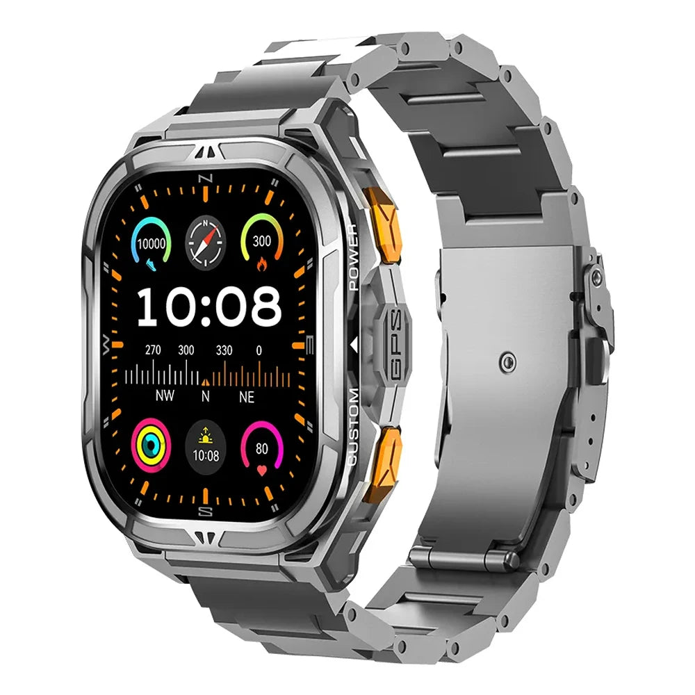 Cubot GT 3 Smart Watch, 5ATM Waterproof, 1.96-inch AMOLED, Blood Oxygen, Fitness Tracker Heart Rate GPS Sport Smartwatch for Men