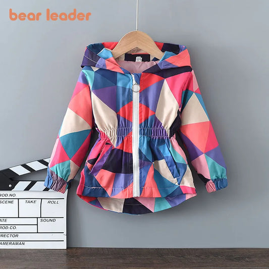 Bear Leader Kids Girls Spring Autumn Long Jackets Fashion Kids Baby