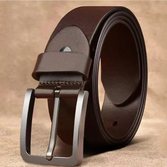 Male Famous Brand Luxury Designer PU Leather Jeans Belts for Men Pin Adjustable Alloy Buckle Waist Straps Belt 105cm 120cm 125cm