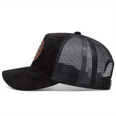 Mesh Baseball Cap Women Men Snapback Hat Casual Breathable Letter Icon