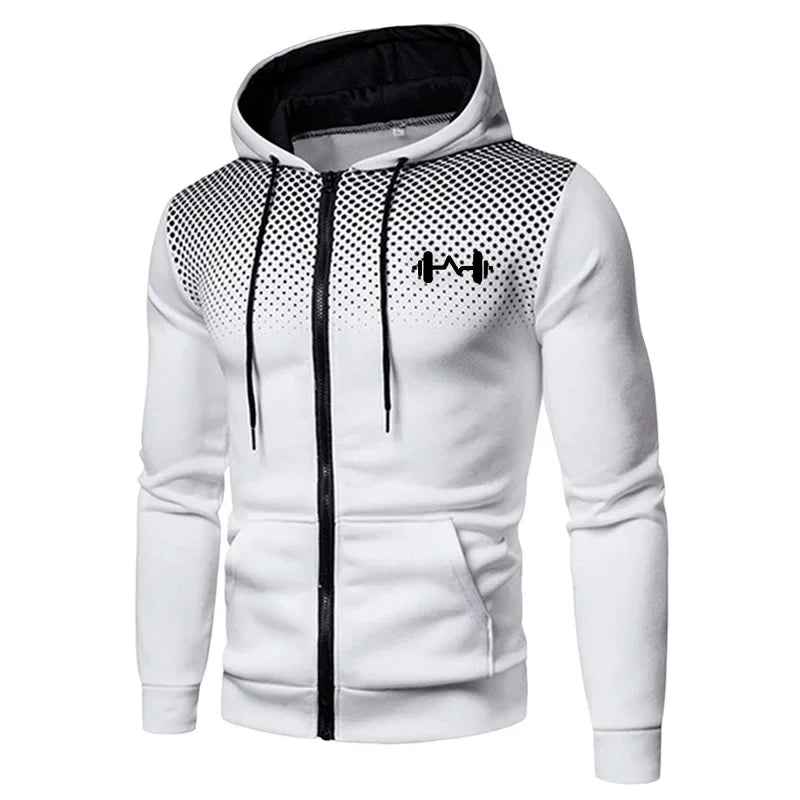 2025 New Arrival Men's Set Hoodie + Sweatpants Autumn Winter Daily Casual Sporty Jogging Suit Zipper Male Sweatshirt Outfit