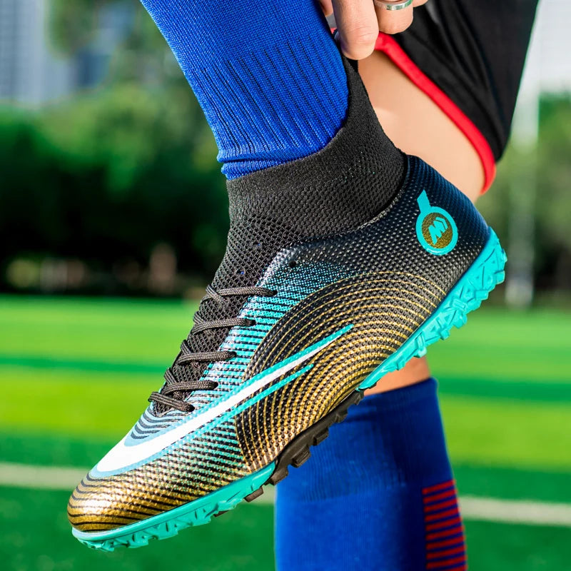 Soccer Shoes Society TF/FG Athletic Shoe Cleats Football Man Genuine Soccer Shoe