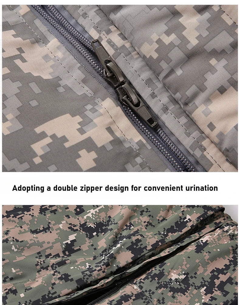 Men Winter Waterproof Thick Cotton Jumpsuit Clothing Outdoor Convenient Sports Camo Jacket Warm Cold Proof Hooded Work Clothes
