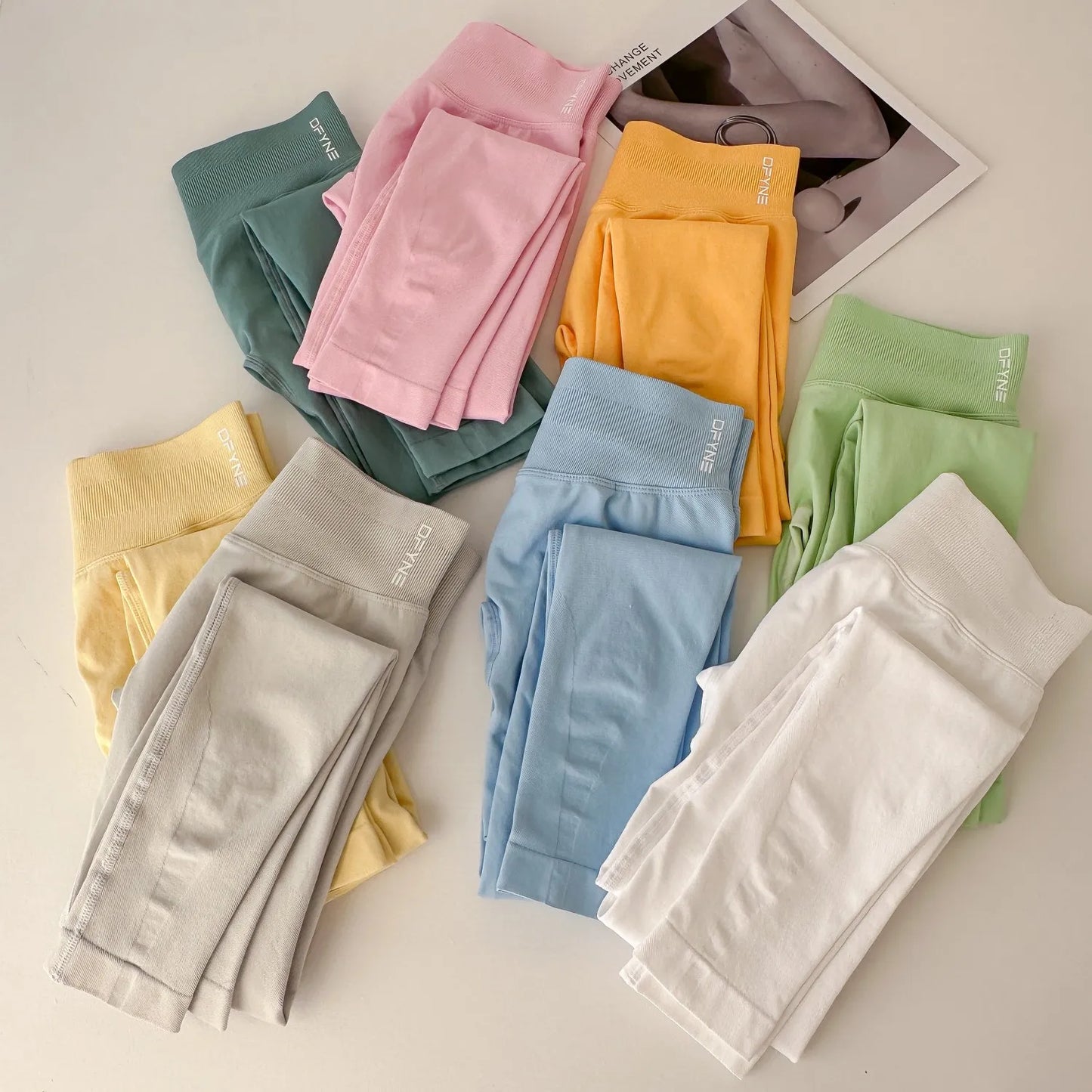 Dfyne Impact Leggings Seamless Gym Clothing for Women Push Up Leggings