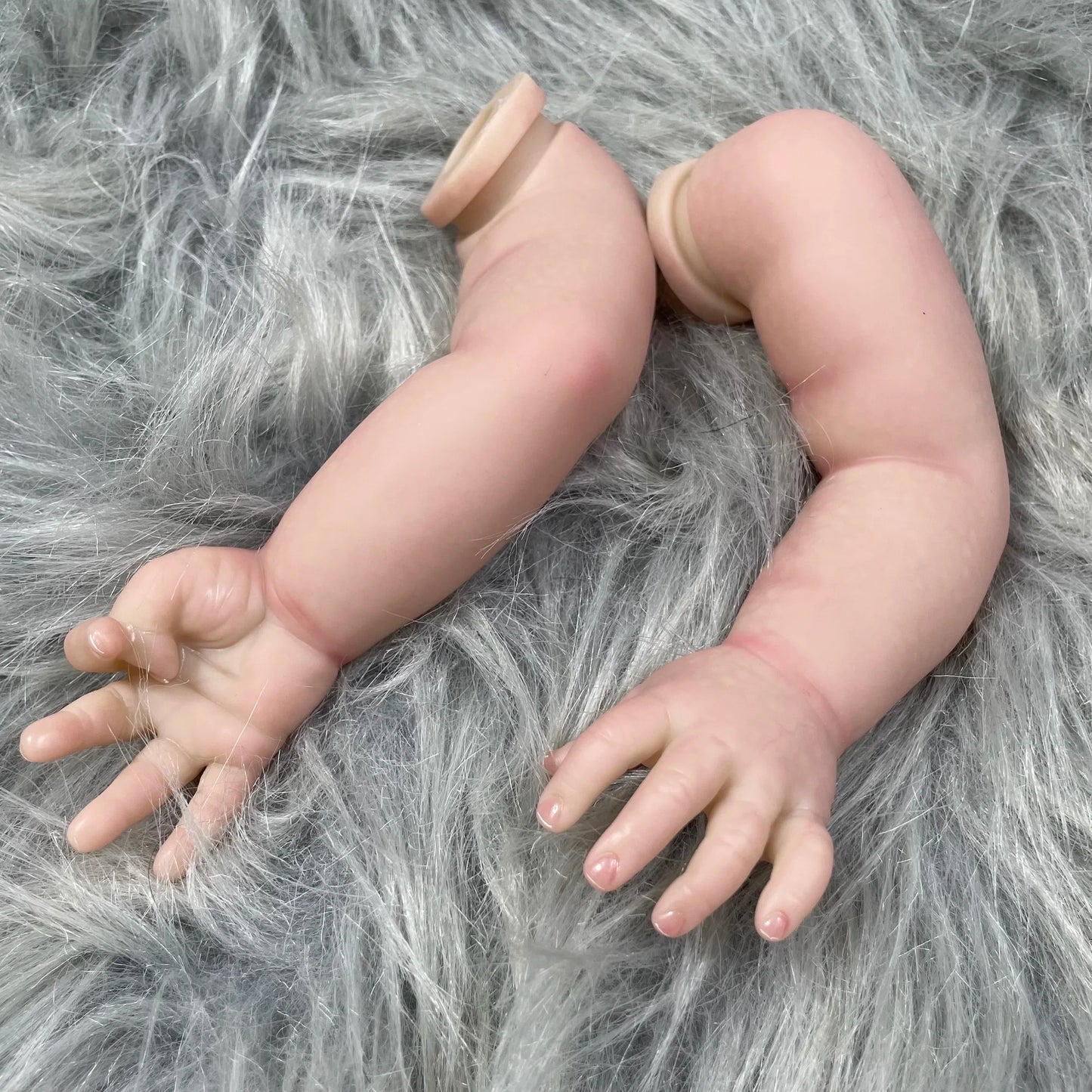 MRB 20 inch Already Painted Vinyl Reborn Doll Parts August Sleeping Baby 3D Painting Skin Visible Veins Soft Cloth Body Included