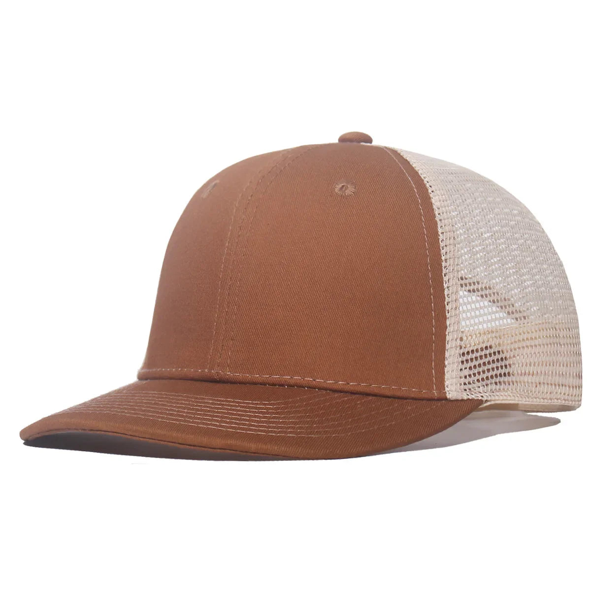 New Fashion Slight Curved Brim Baseball Cap For Men Women Summer Breakable Net Blank Truck Caps Sun Hat
