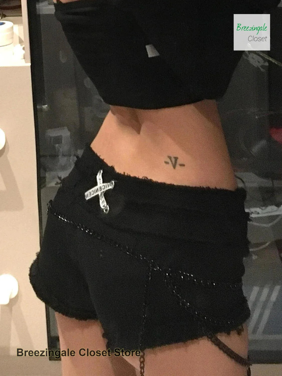 American y2k plus size washed ribbon cross-burr denim shorts women's summer new spice girls low waist slim slimming hot pants.