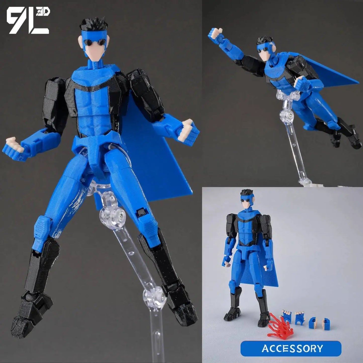 9L3D Printed Invincible Boy Lucky13 Dummy13 Conquer LEX Allen Superheroes Anime Toys Action Figures Mannequin Model Ornaments