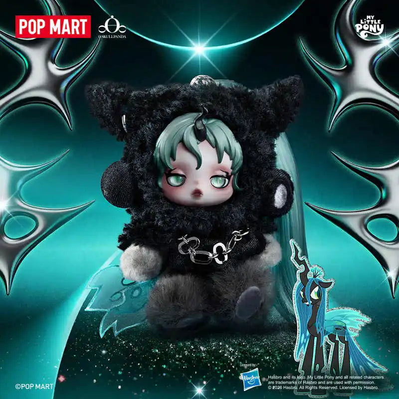 POPMART SKULLPANDA x My Little Pony YOU FOUND ME Series Pendant Blind Box Guess Bag Desktop Decoration Model Toys Anime Figure