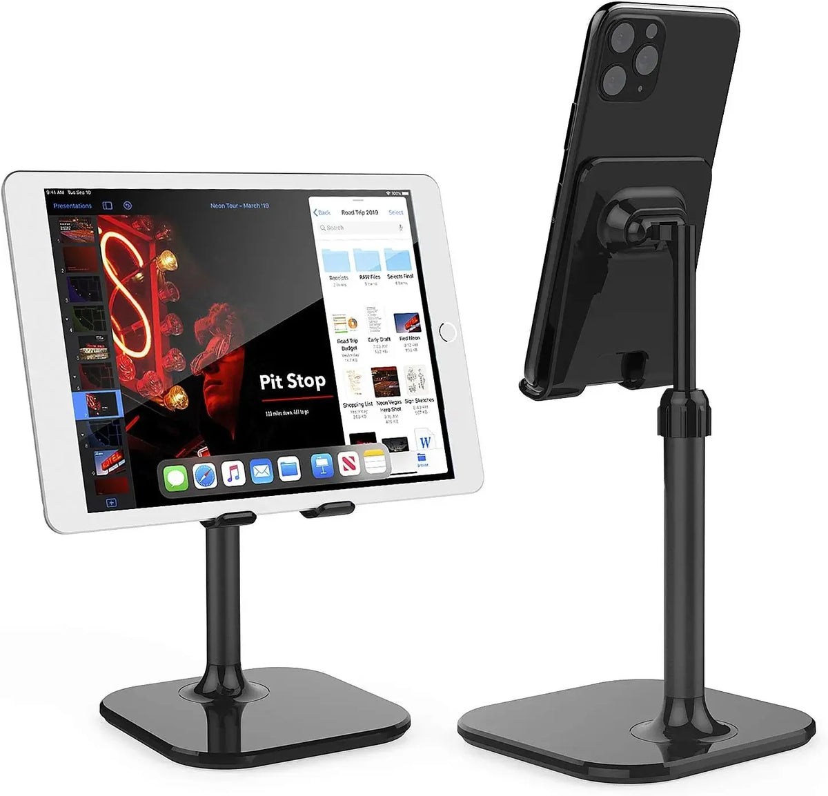 Cell Phone Stand Universal Adjustable Angle Height Stable Anti-Slip Desktop Phone