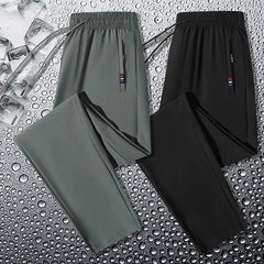 Men's Casual Elastic Sports Pants Thin Breathable Large Size Outdoor