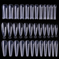 Extension False Nail Tips Acrylic Fake Finger UV Gel Polish Quick Building Mold Sculpted Full Cover Nail Tips Manicures Tool Set