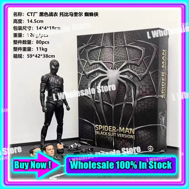 In Stock Ct Toys Blue Batman Spiderman Mess Toys Superior Symbiote Scarlet Spider Daredevil Wolverine Anime Action Figure Toys