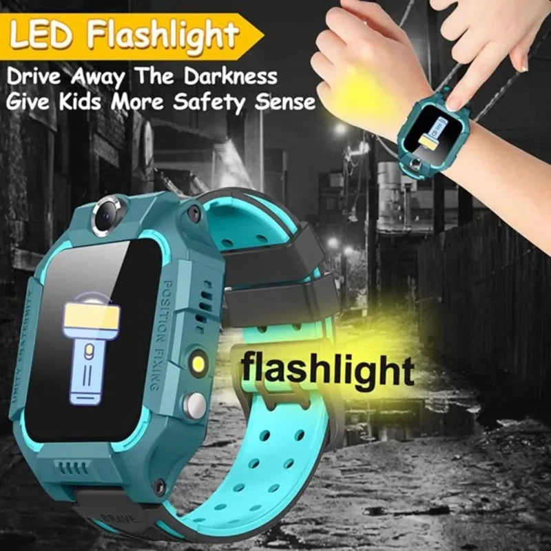 Lenovo Smart Watch Kids 4G Sim Card 2G Internet SOS Tracker Call Phone Voice Chat Photo Children Smartwatch Camera Boy Girl Gift