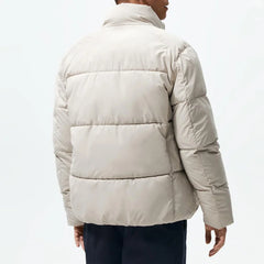 Men's Fashion Leather Coated Bread Coat Cotton Jacket