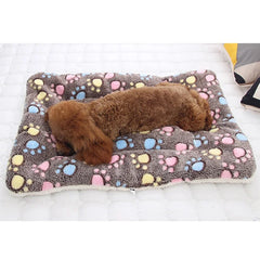 Soft Flannel Pet Mat dog Bed Winter Thicken Warm Cat Dog Blanket puppy Sleeping