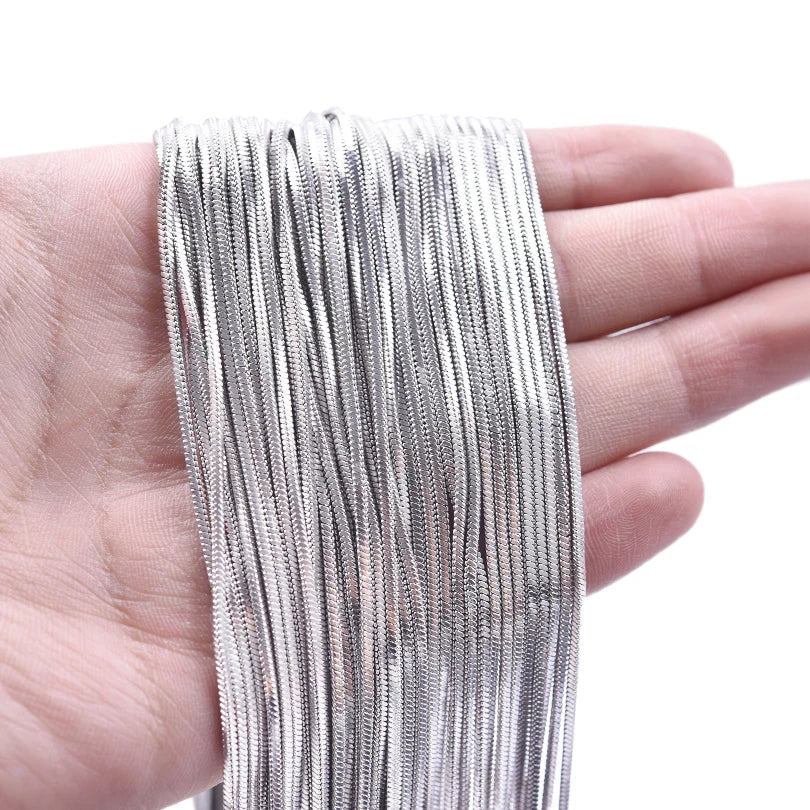 Wholesale 45/50/60/70cm Snake Long Chain Necklace Stainless Steel Necklaces For Women Men Jewelry Neck Chokers Catenina Collana