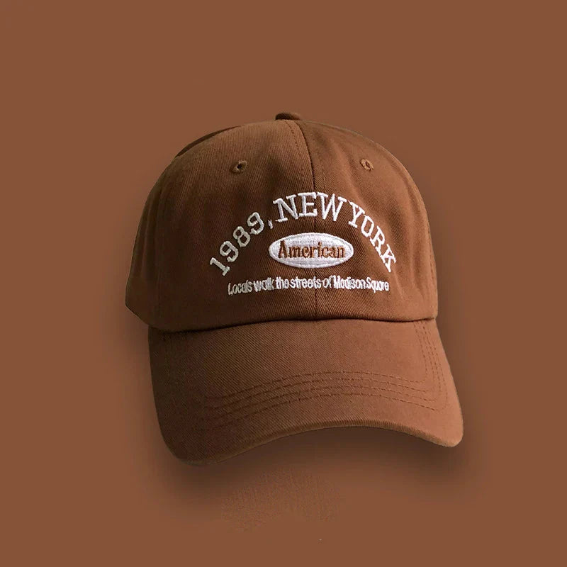 Embroidery 1989 New York Baseball Hats Washed Cotton Cap for Men Women Adjustable Snapback Caps Baseball Cap Letter Dad Hat Hot