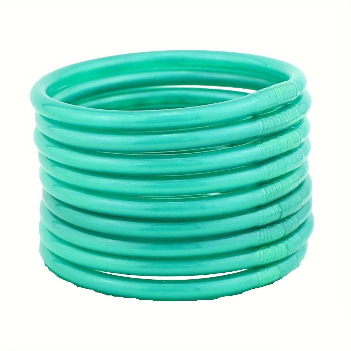 9Pcs/set Buddhist Jonc Bracelet Jewelry Lightweight Bowknot Glitter Jelly Silicone Bangle Bracelet for Women Buddha Girls