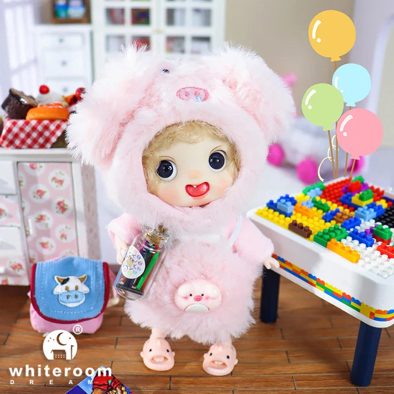 Mini Ob11 Bjd Doll Accessories Obitsu 11 Clothes Dolls For Girls Boy Toys Baby Kawaii Anime Toy Cute Items Miniature Costume