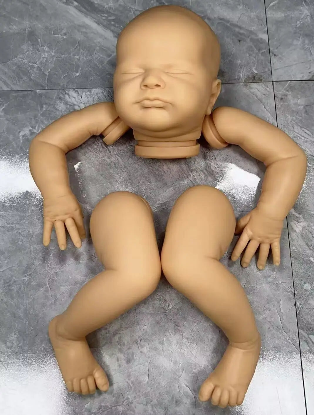 NPK Clearance 19Inch Reborn Doll Kit Max Limited Edition lifelike soft touch Frech Color Kit with cloth body