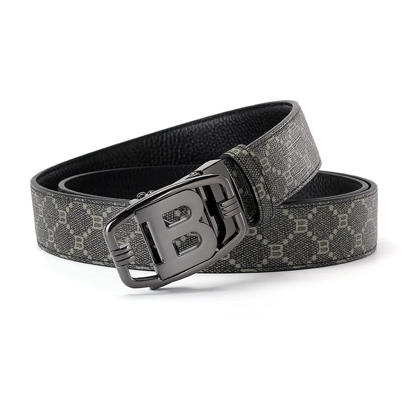 Men's Belt Luxury Brand Alloy Metal Buckle Designer Canvas Leather Belts men