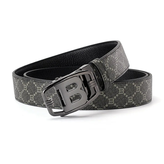 Men's Belt Luxury Brand Alloy Metal Buckle Designer Canvas Leather Belts men