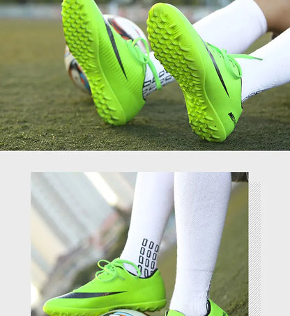 Men Soccer Shoes Cleats Society Children Boys Kids Autumn Casual Studded Boots