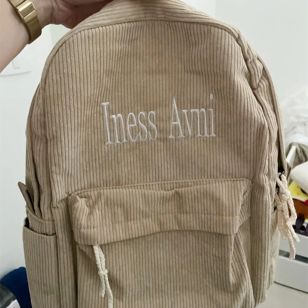 Personalized Children's Schoolbag Baby Stroller Bag Customized Kindergarten Snack Backpacks with Name Solid Color Backpacks