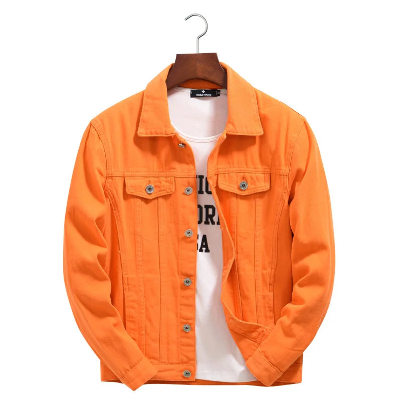 Autumn Men's Denim Jackets Vintage Classic Style Motor&bicyle Winter Jacket