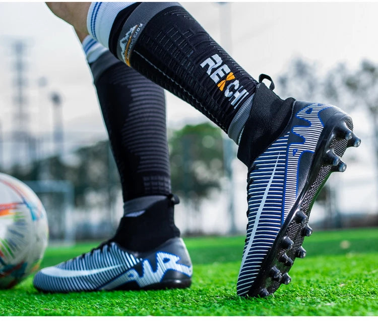 Professional Men Soccer Shoes FG/TF  Football Boots Cleats Breathable  Outdoor