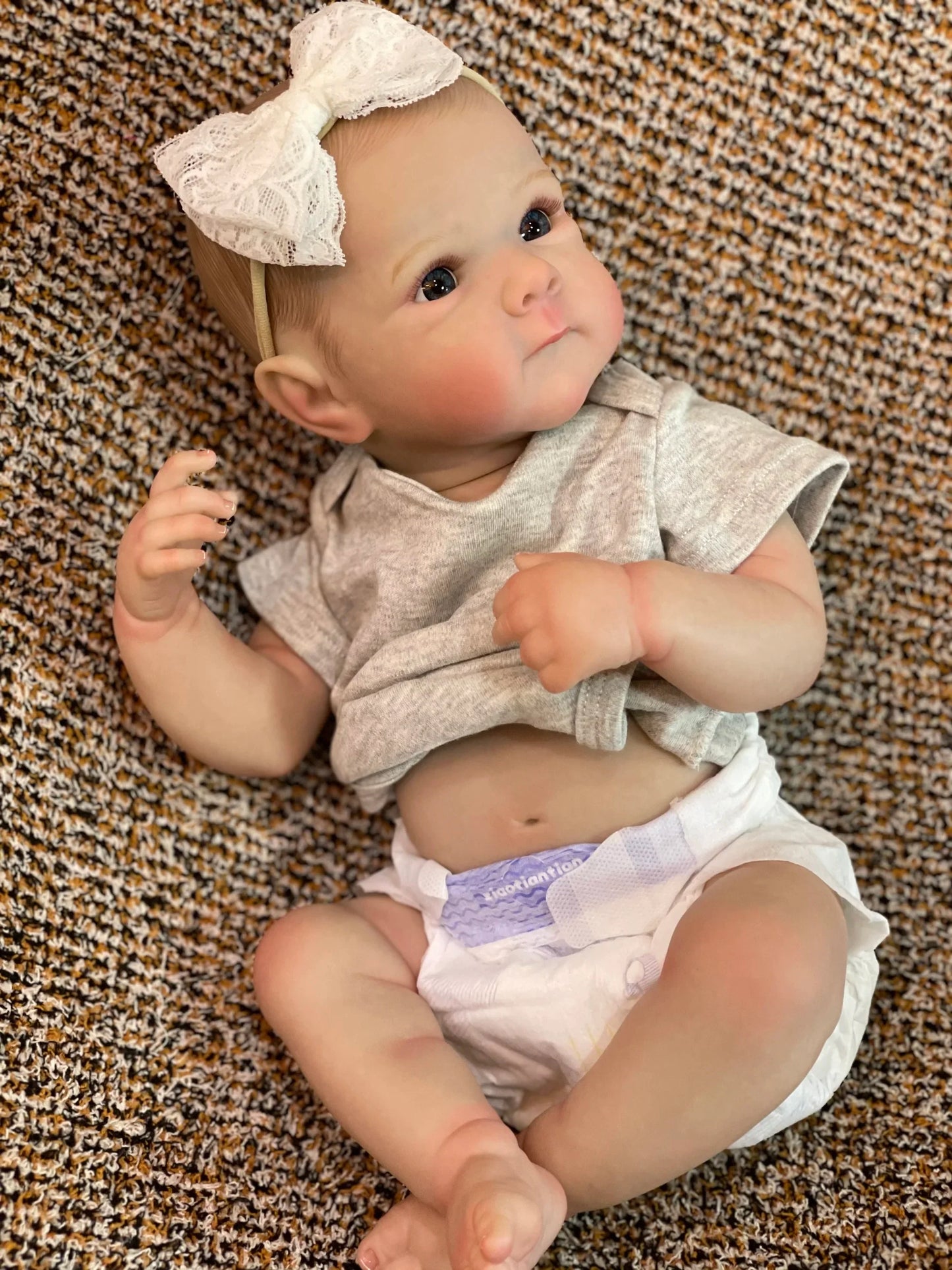 50CM Boy Bettie Full Body Soft Silicone Vinyl Dolls Painted Baby Doll With Painted Hair For Kid's Christmas Gift Muñecas Reborn