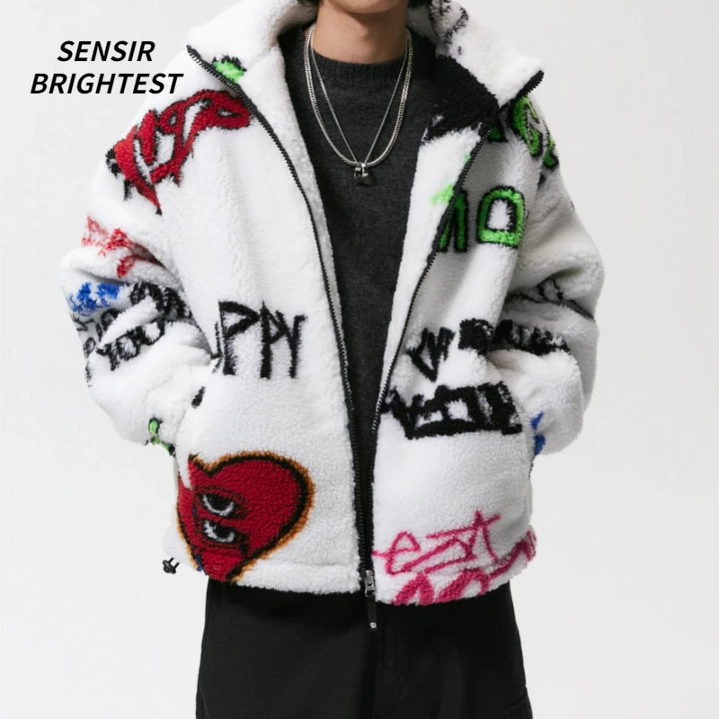Winter Thickened Cashmere Coat Men's Warm Fashion Jacket Loose American Jacket