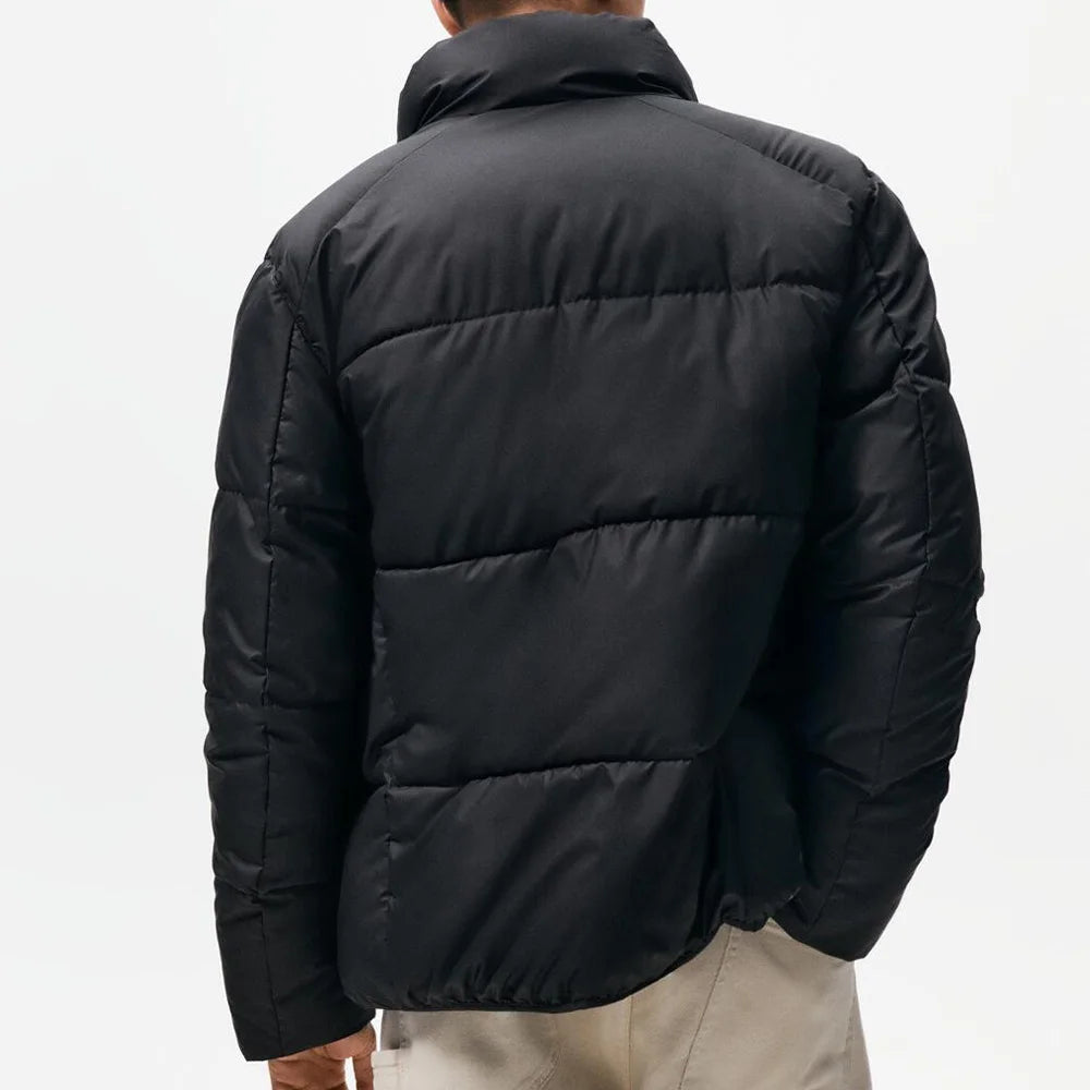 Men's Fashion Leather Coated Bread Coat Cotton Jacket